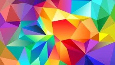 Colored polygons Wallpaper