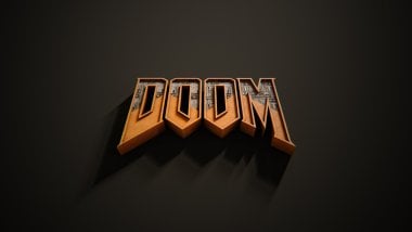 Doom Logo 3D Wallpaper