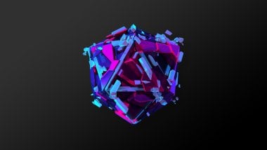 Icosaedro Abstracto 3D Fondo de pantalla