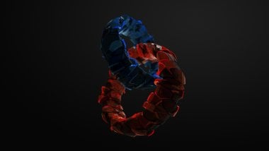 Abstract 3D rings Wallpaper