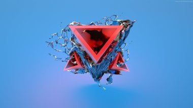 3D abstract triangles Wallpaper