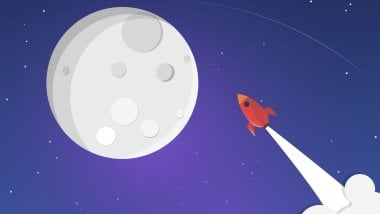 Cohete a la luna Fondo de pantalla