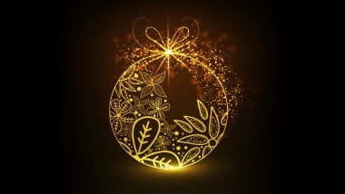 Digital Christmas Sphere Wallpaper