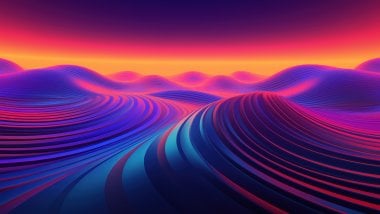 Dune Colorful Abstract Digital Art Wallpaper