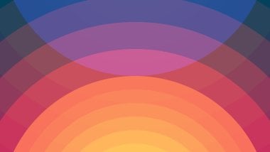 Geometric abstract sunset art Wallpaper