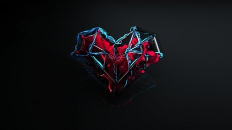 Abstract 3d heart Wallpaper