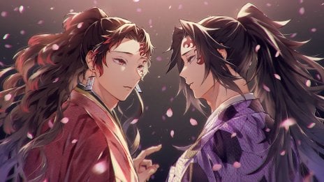 Yoriichi Tsugikuni y Kokushibo Fondo de pantalla