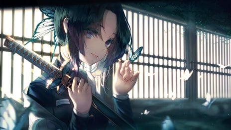 Shinobu Kocho de Kimetsu no yaiba Fondo de pantalla