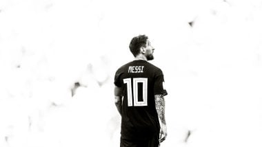 Messi grayscale style Wallpaper