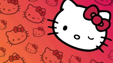 Hello Kitty design pattern Wallpaper