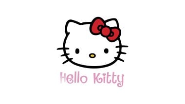 Hello Kitty Logo Fondo de pantalla