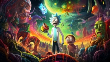 Rick y Morty arte universo Fondo de pantalla