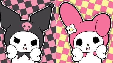 Kuromi y My Melody - Hello Kitty Fondo de pantalla
