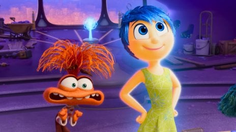 Anxiety and Joy from Inside Out 2 Wallpaper