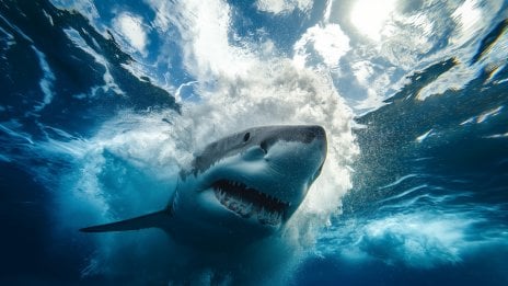Shark in the ocean Wallpaper