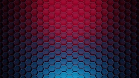 Hexágonos con luces en degradado Fondo de pantalla