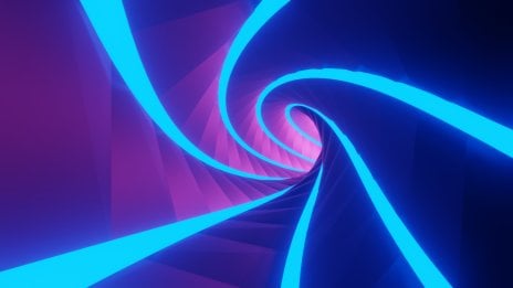 Túnel giratorio de luces abstracto Fondo de pantalla
