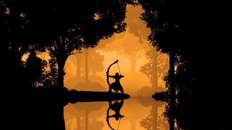 Orange landscape in Elden Ring Wallpaper