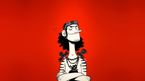 Usopp ilustración minimalista Fondo de pantalla