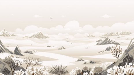 Paisaje minimalista estético beige Fondo de pantalla