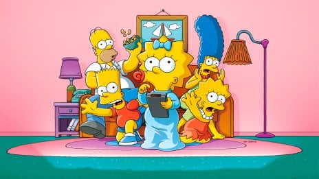 The Simpsons. Maggie with the remote control Wallpaper