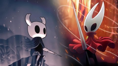 The Knight and Hornet from Hollow Knight Wallpaper