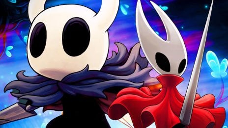 The Knight and Hornet from Hollow Knight Game Wallpaper