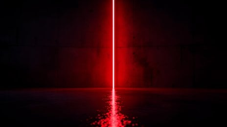 Luz de neón roja sobre muro oscuro - minimalista Fondo de pantalla