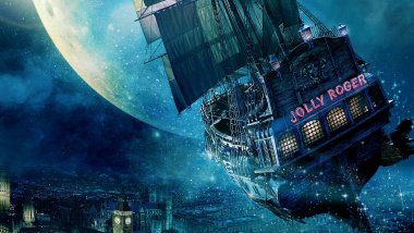 El barco Jolly Roger en Peter Pan Fondo de pantalla