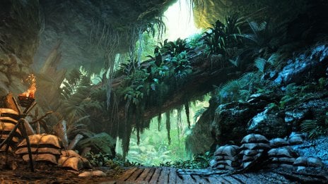 Cueva selvática - Monster Hunter Wilds Fondo de pantalla