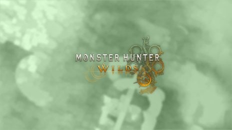Monster Hunter Wilds Logo - Green Background Wallpaper