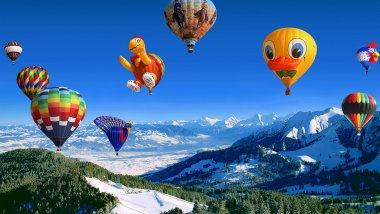Festival of the aerostatic balloon Wallpaper