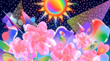 Arte abstracto Y2K colorido - Aesthetic Fondo de pantalla