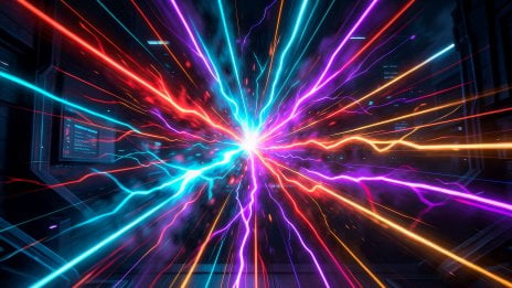 Explosión de energía neón Fondo de pantalla