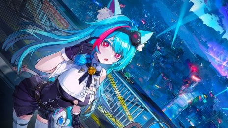 Anime girl in NTE game town Wallpaper