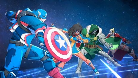 Captain America, Ms. Marvel, Doctor Doom, and Star-Lord - Marvel Tōkon: Fighting Souls Wallpaper