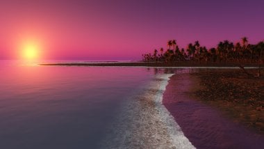 A digital sunset Wallpaper