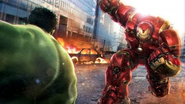 Hulk against Hulkbuster Wallpaper