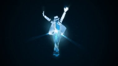 Michael Jackson in lights Wallpaper