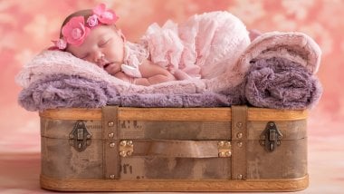 A baby sleeping Wallpaper