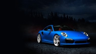 Porsche 991 azul Fondo de pantalla