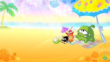 Cut the rope on the beach Wallpaper