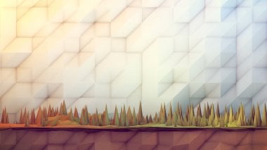 Polygonal forest Wallpaper