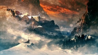 Montañas del Hobbit Fondo de pantalla