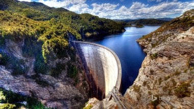 Gordon Dam in Tasmania Australia Wallpaper