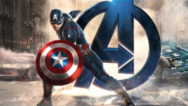 Captain America at Avengers Wallpaper