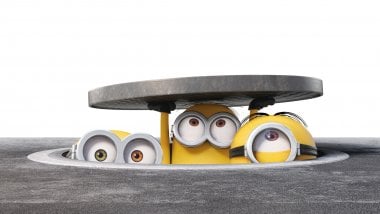 Minions in a sewer Wallpaper