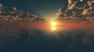 Digital sunrise Wallpaper