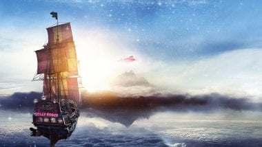 Pirate ship Jolly Roger de Pan Wallpaper