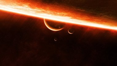 The sun and planets Wallpaper